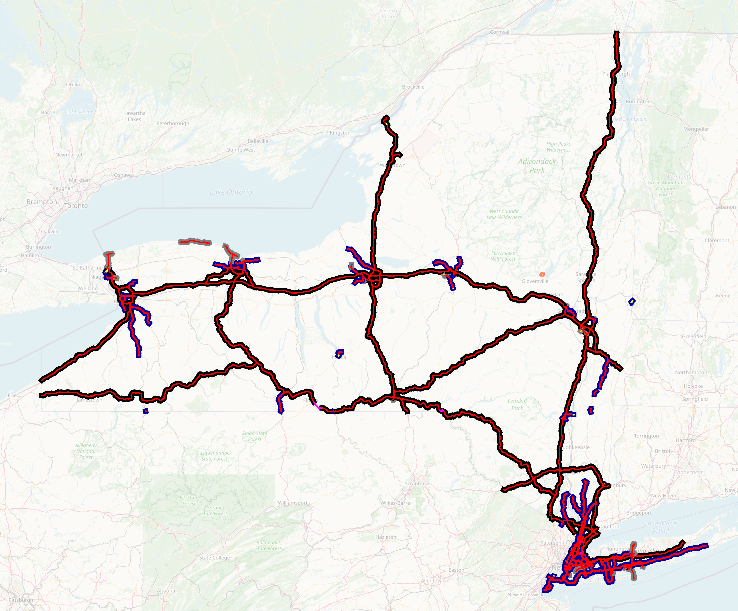 Limited-access highways in NY State